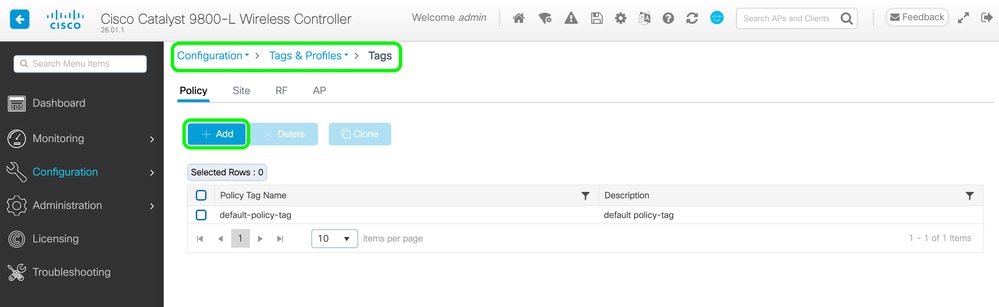 Create Policy Tag 1