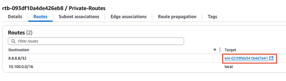 Check Again at the Route Table on AWS