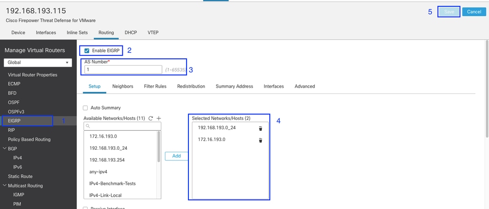 EIGRP config
