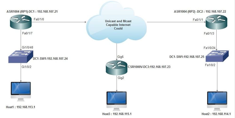 Unicast and Multicast Capable Internet