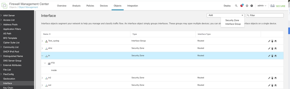 Adding Interface Group