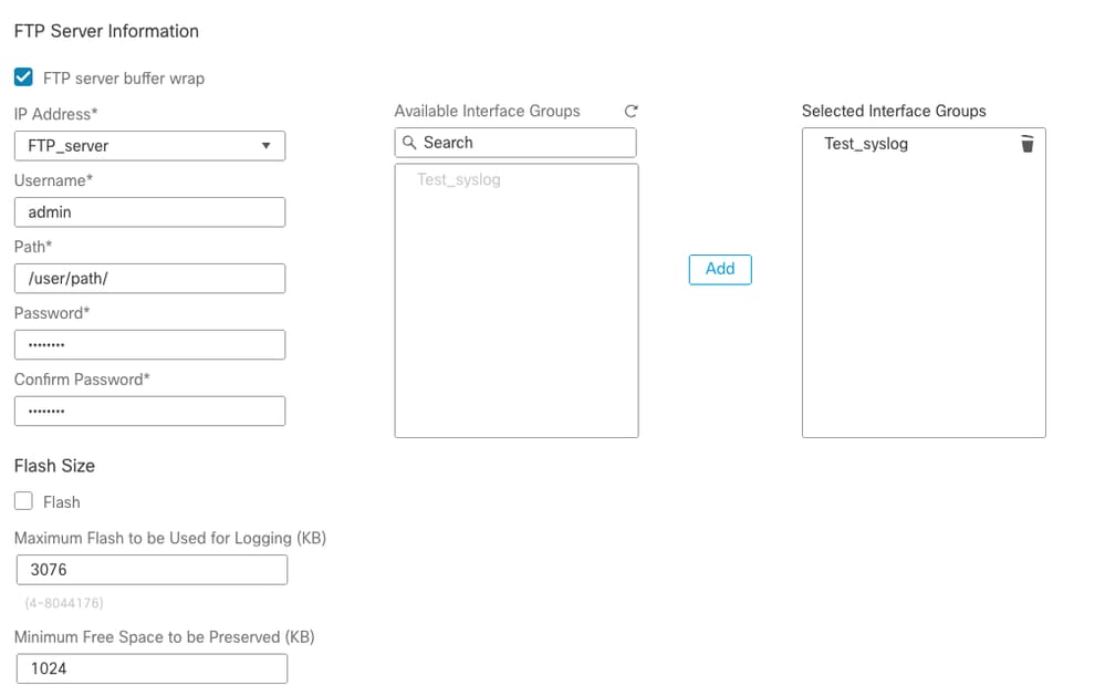 FTP Server Setting Port 7.4.1