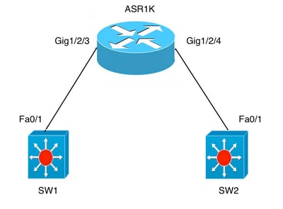 ASR Connection on Two Switches