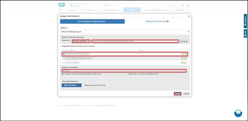 Associating a Sales Order to a Smart Account - Search by End Customer Smart Account
