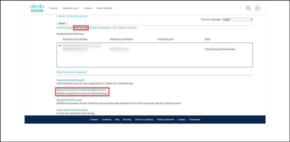 How To Request Access To An Existing Smart Account Cisco