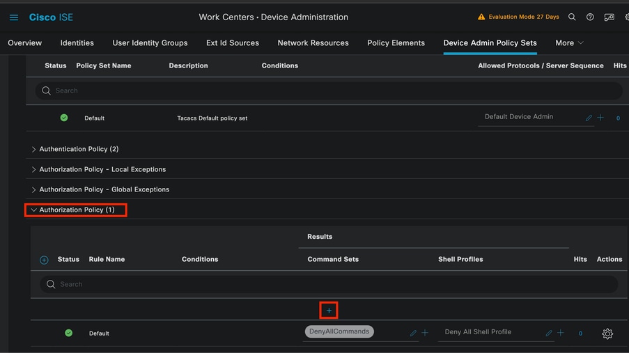 Authorization policy section