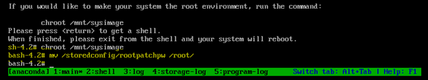 Move /storedconfig/rootpatchpw file to /root/