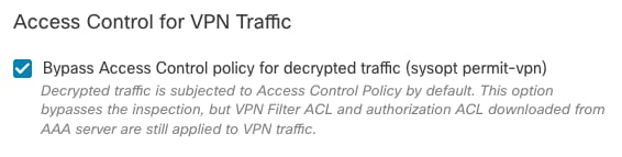 Access Control for VPN Traffic