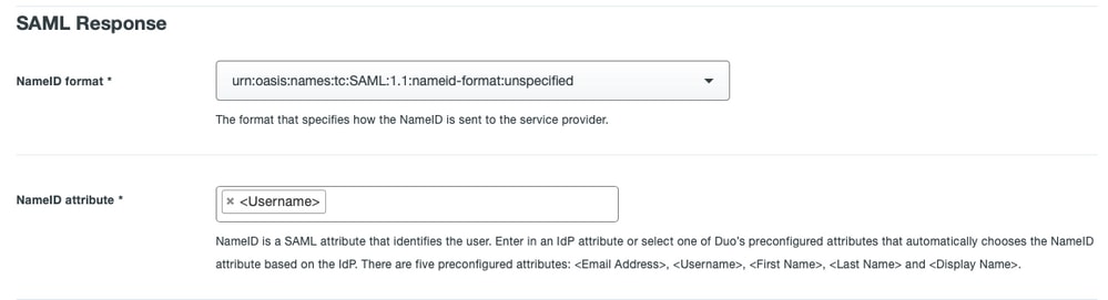 SAML Response