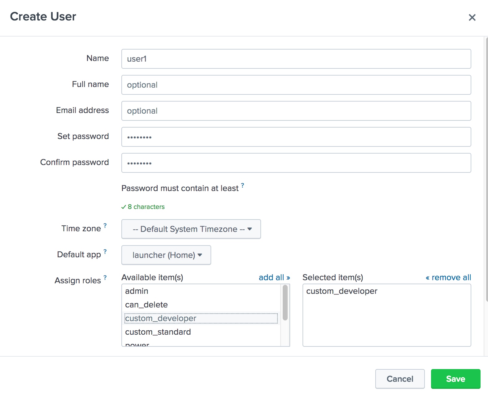 Creating New user image