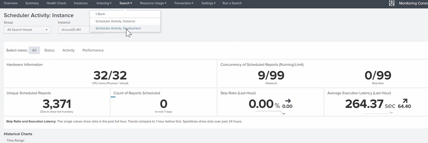 scheduler activity instance