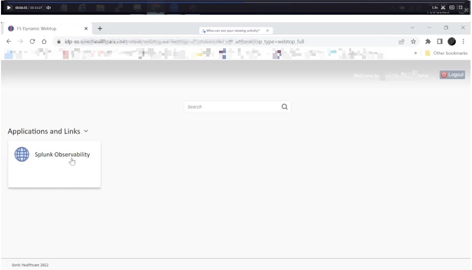 IdP portal redirects to Service Provider