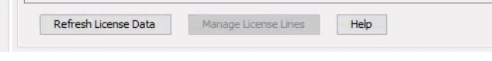 Manage License Lines button in Feature Licenses