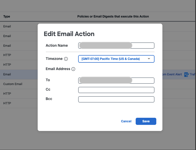 Email Action