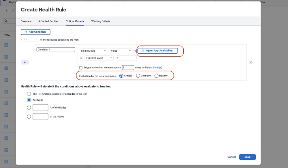 Configure Condition