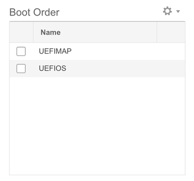 Image 2 - Boot Order Example from CIMC GUI with UEFI