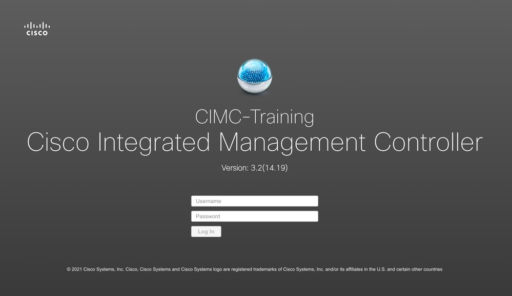 Image 4 - CIMC Login Screen
