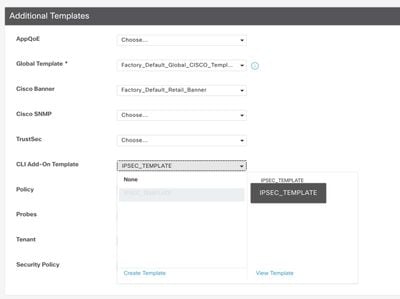 . In Modello aggiuntivo CLI scegliere il modello di funzionalità creato in precedenza