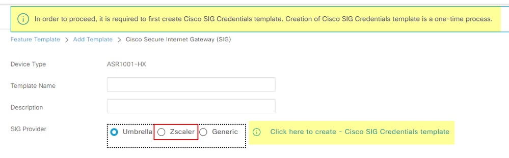 Firma modello di credenziali