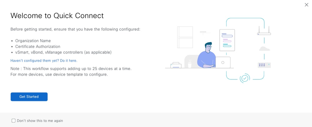 Quick Connect Workflow Description