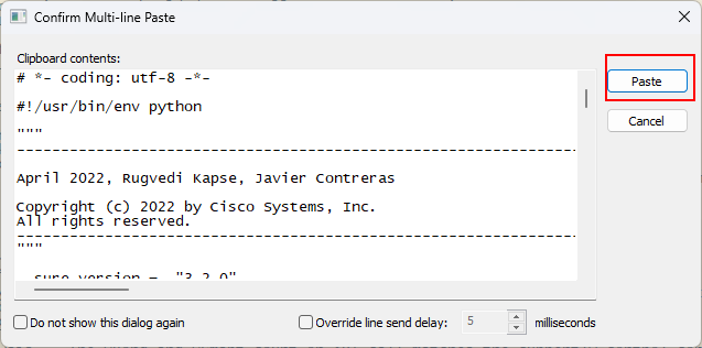 Confirm Multi-line Paste