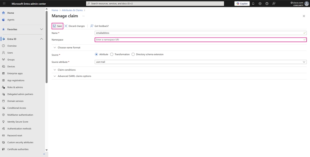 Manage Claim Page