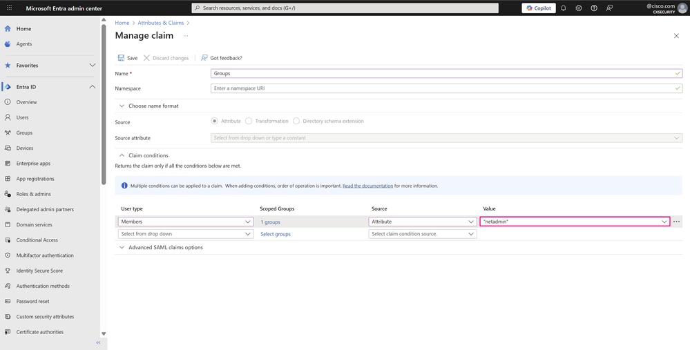 Manage Claim Page - Value