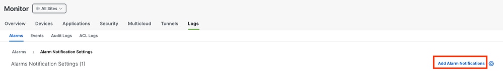Add Alarm Notifications