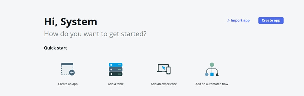 ServiceNow Menu page