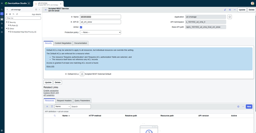 Create a new resource