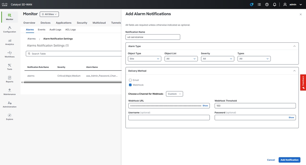 Add Alarm Notifications