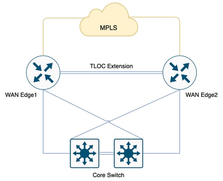 SD-WAN Branch with only MPLS Circuit