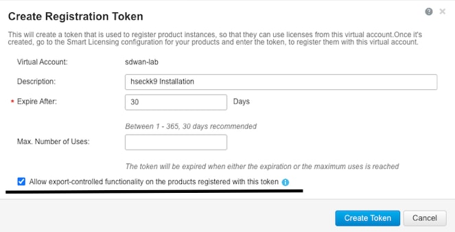 Create Registration Token