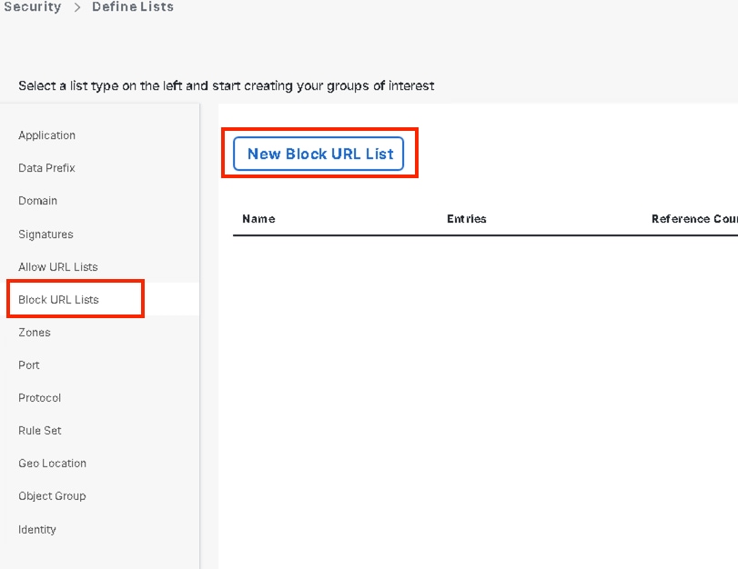 Click Block URL List