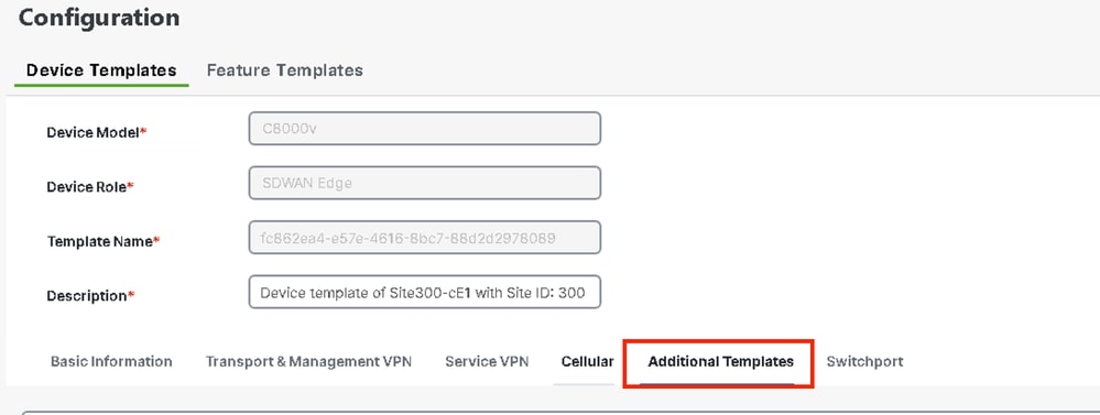Click Additional Templates.