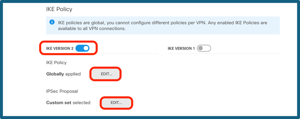 Configure IKE Version