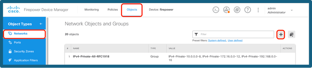 Add Network Objects