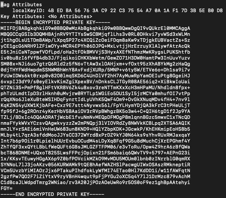 Verify Contents of key.perm File