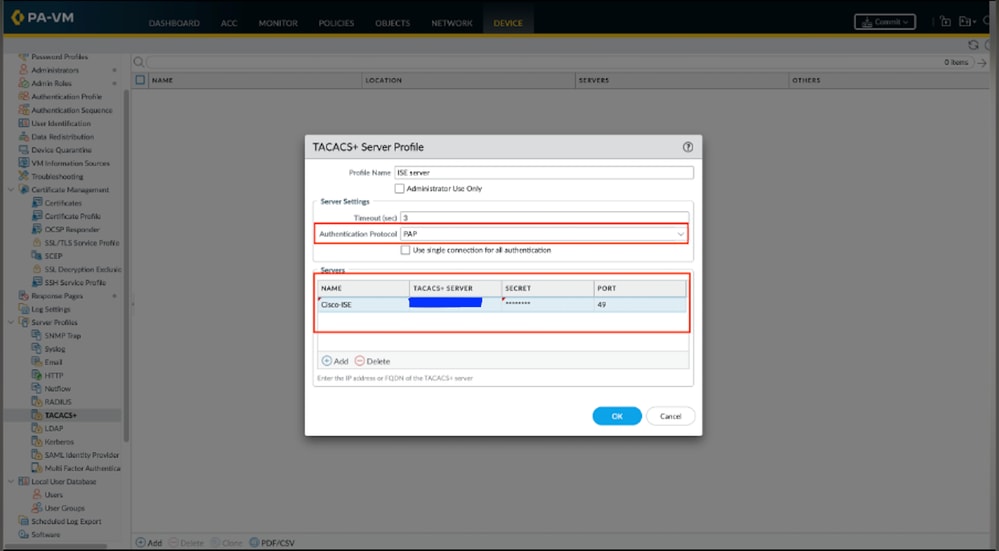 Save Server Profile