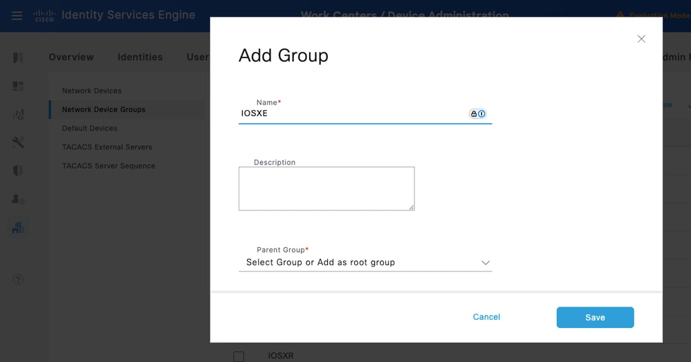 Create Network Device and Network Device Groups