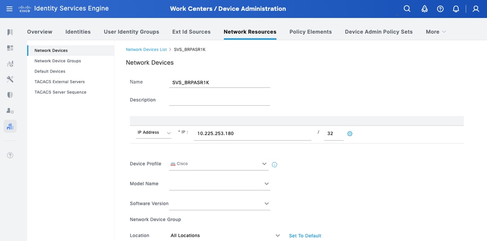 Add a Cisco IOS XE Device