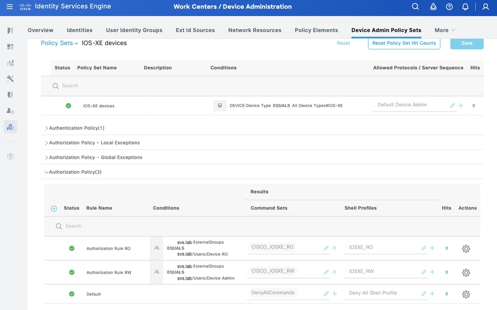 Define the Authorization Policy