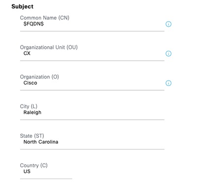 Fill in Subject Fields