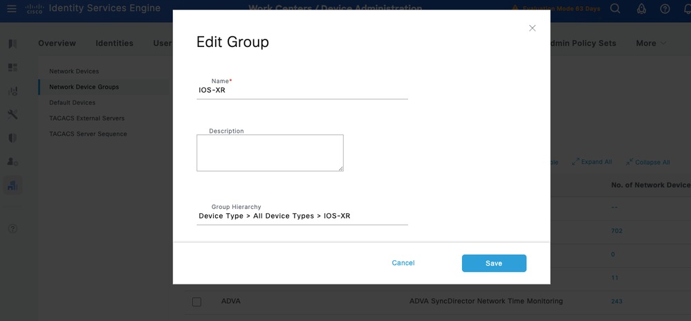 Create Network Device and Network Device Groups