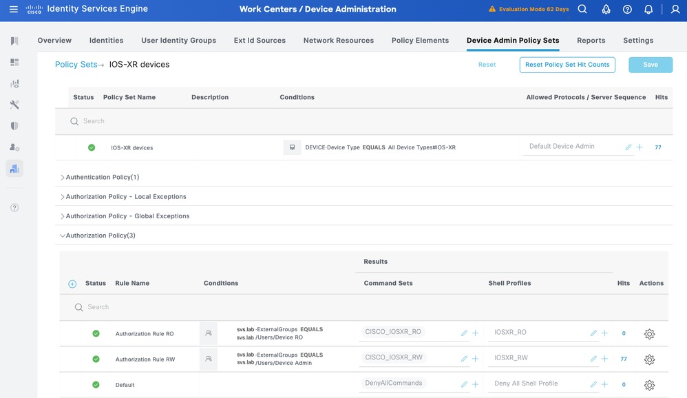 Define the Authorization Policy