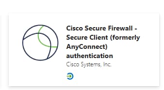 MS Entra ID Cisco Secure Firewall Secure Client (formerly AnyConnect) authentication application