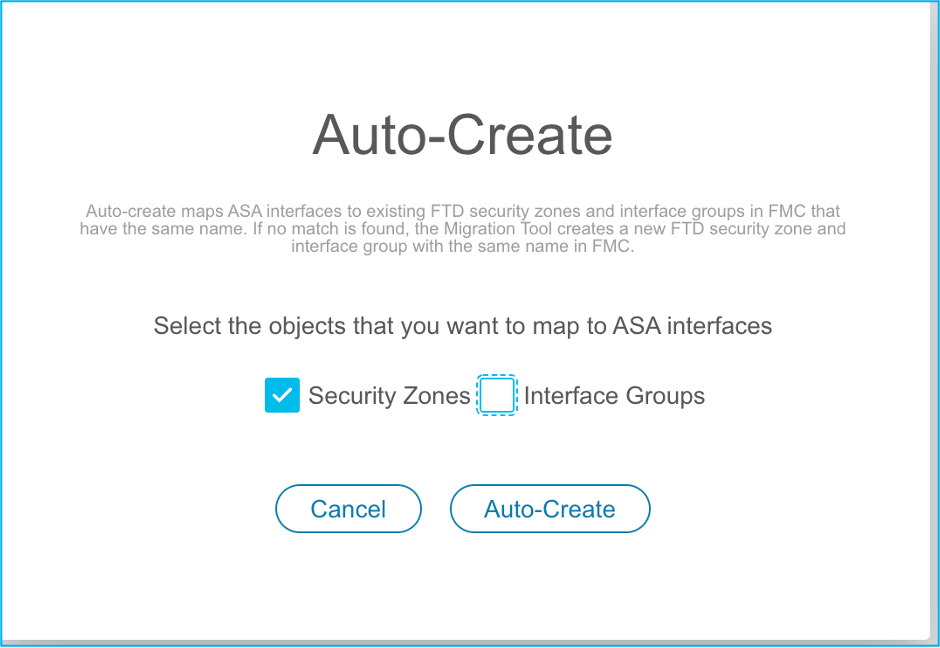 Auto-Create for New Security Zone and Interface Groups