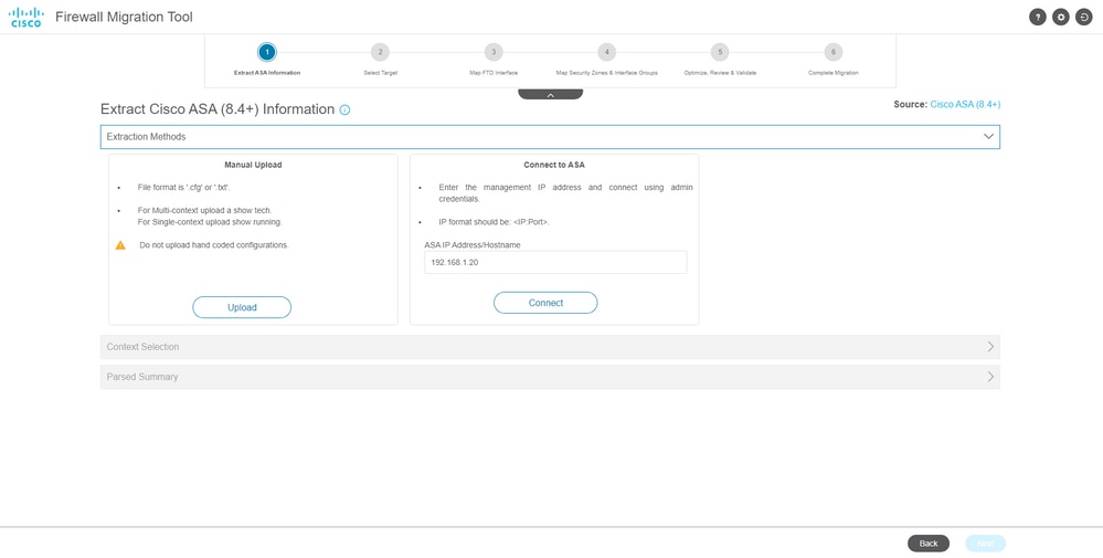 Configuration summary