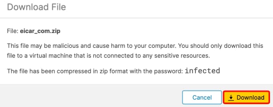 download notification