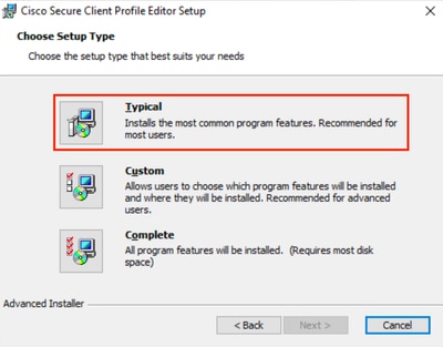 Profile Editor Setup